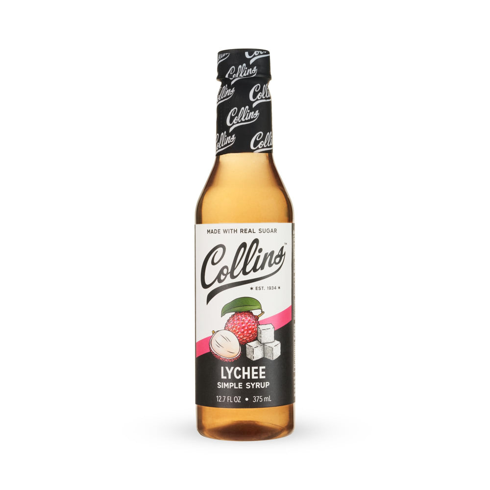Collins Lychee Simple Syrup features natural flavors and no artificial colors