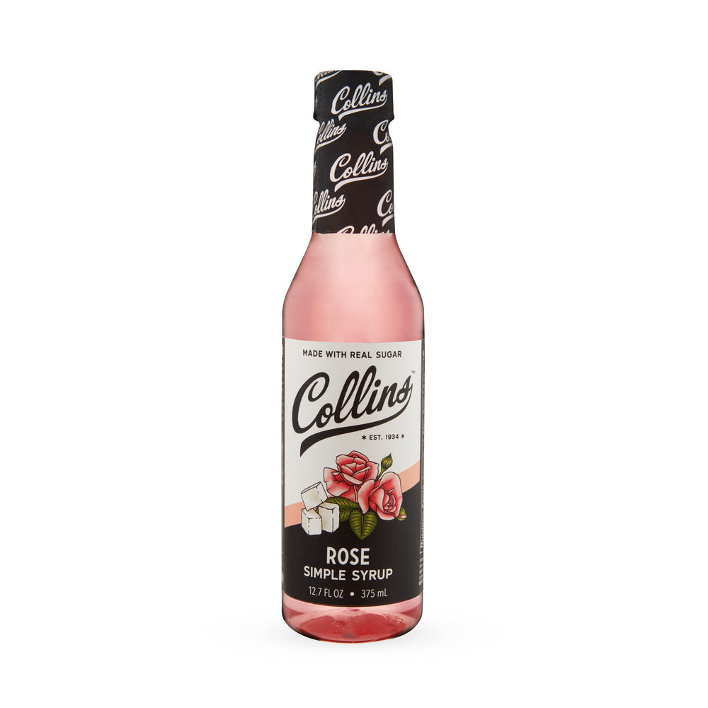 Coffee with Collins Rose Syrup for a fragrant finish.