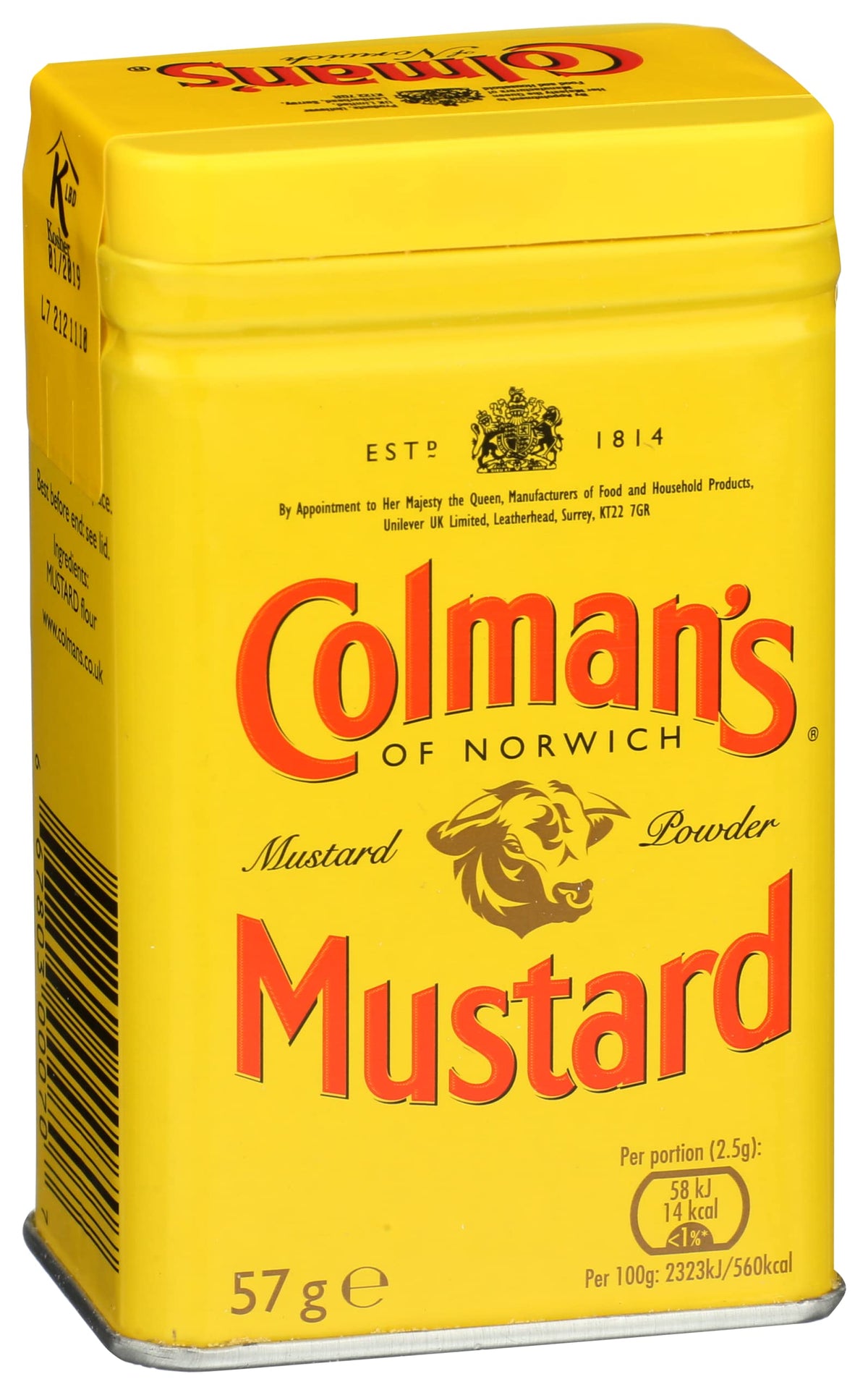 Colman’s dry mustard powder three-tin pack; ideal for quick grilling, dips, and dressings.
