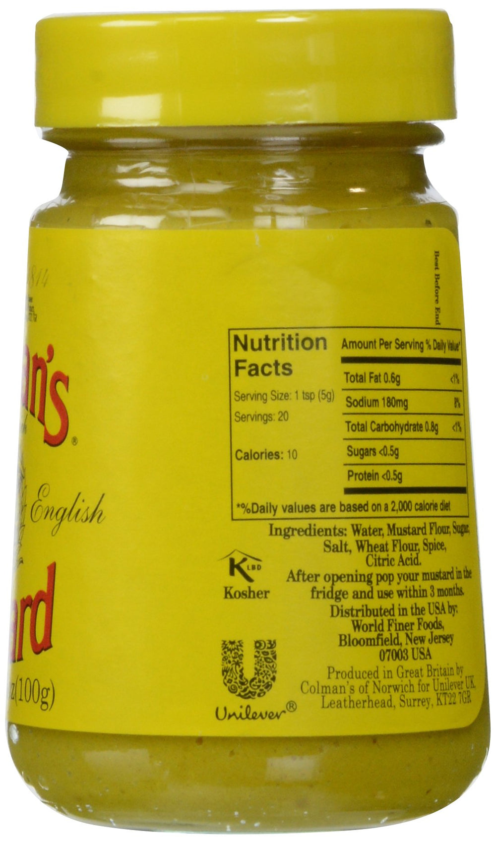 Colon's Mustard pouring action highlights vibrant zest for flavor-enhanced sauces and meats.