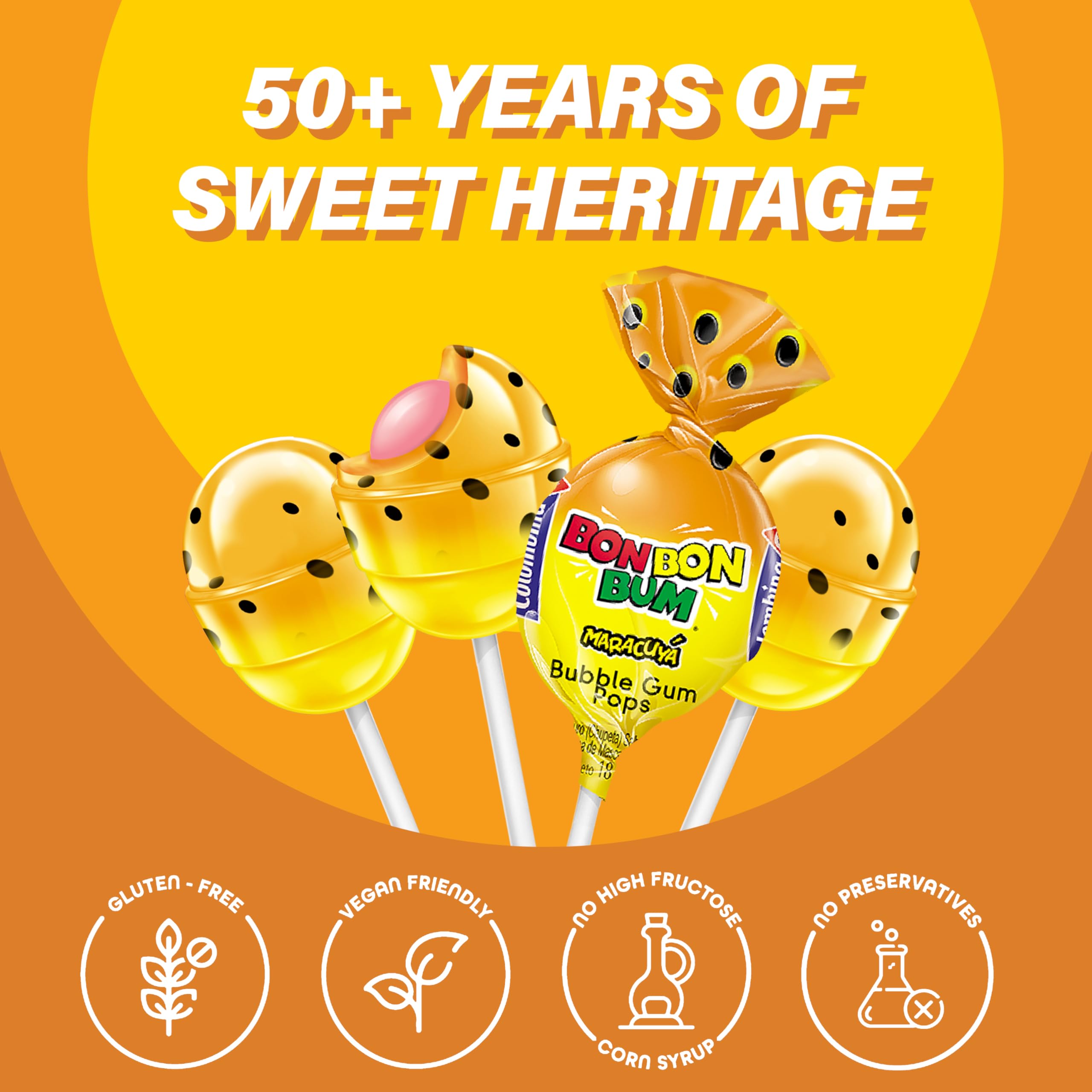 Hand-held lollipop ready for a quick treat