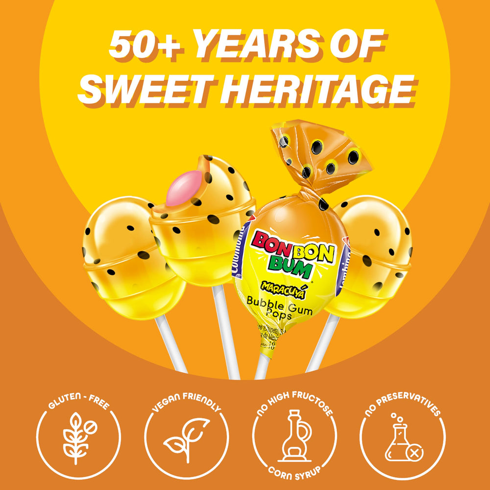 Hand-held lollipop ready for a quick treat