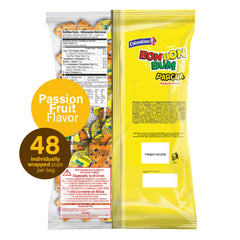 Colombina Bon Bon Bum hard candy shell lollipop with tropical aroma and bold flavor.