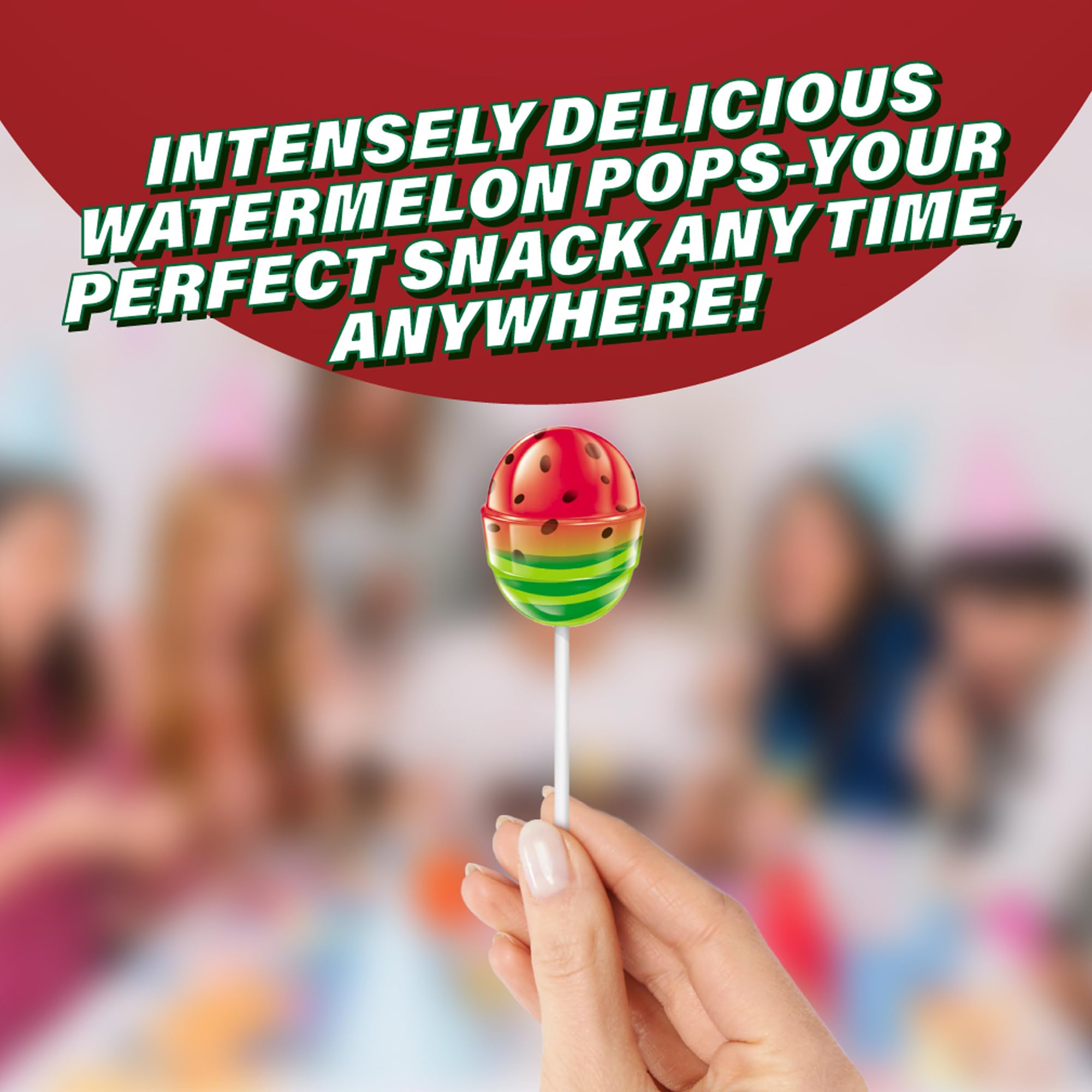 Colombina Bon Bon Bum lollipop enhances mocktails and desserts.