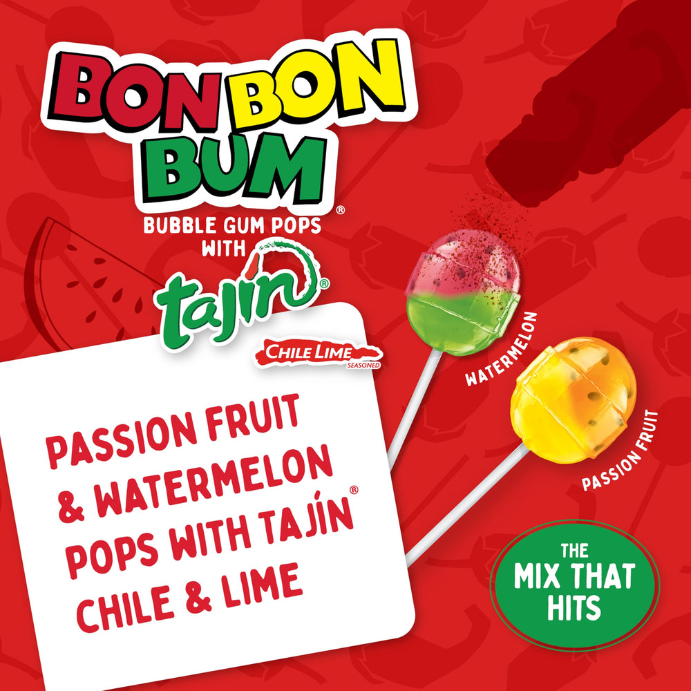 Colombina Bon Bon Bum party pack displayed for sharing at gatherings.