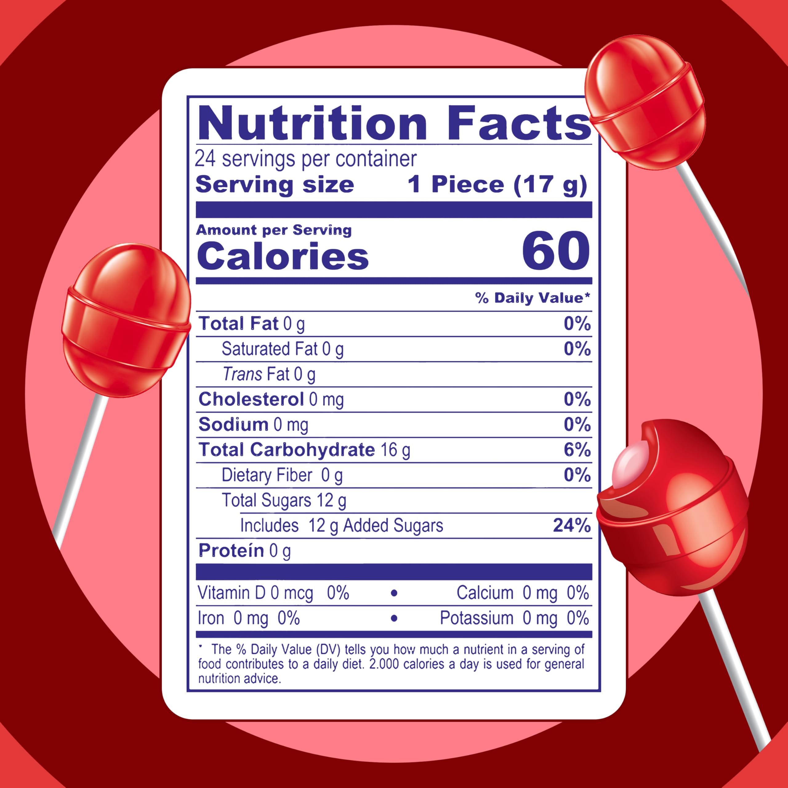 Colombina Bon Bon Bum strawberry lollipop closeup highlights bold fruit flavor.