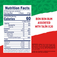 Colombina Bon Bon Bum Tajín Chile Lime dip pouch close-up highlighting interactive dip-lick flavor.