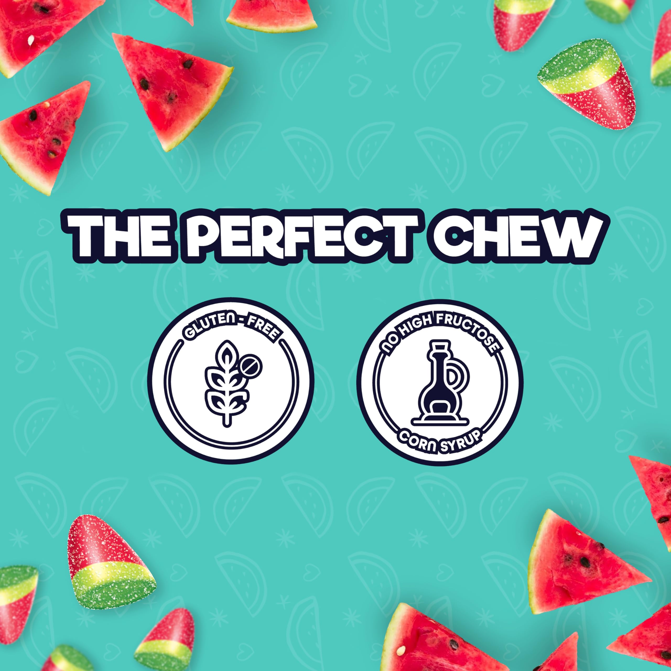 Colombina ChewzMe Watermelon Gummies 6oz-pack ideal for on-the-go snacking