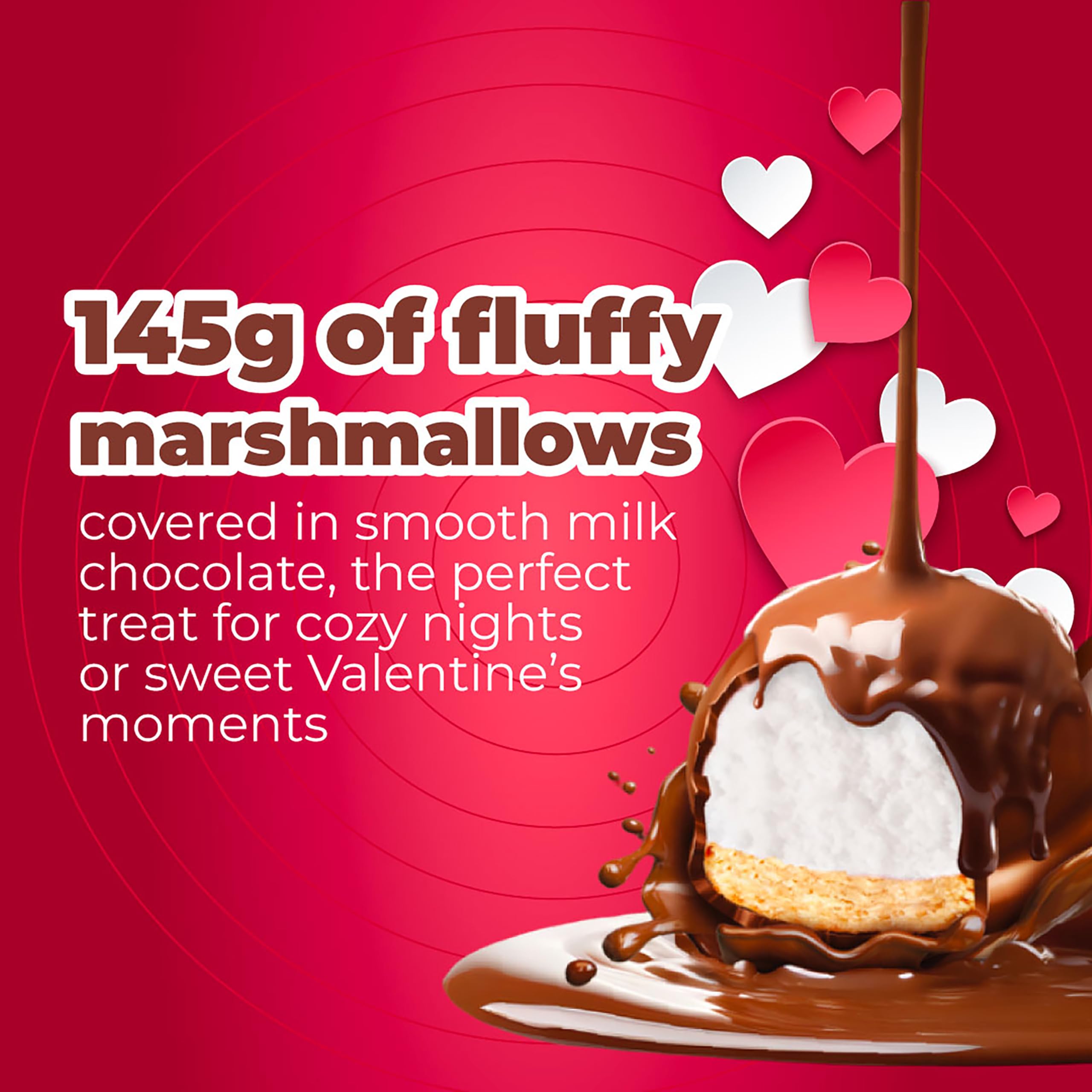 Colombina chocolate-coated mallows offer a playful, shareable dessert at gatherings