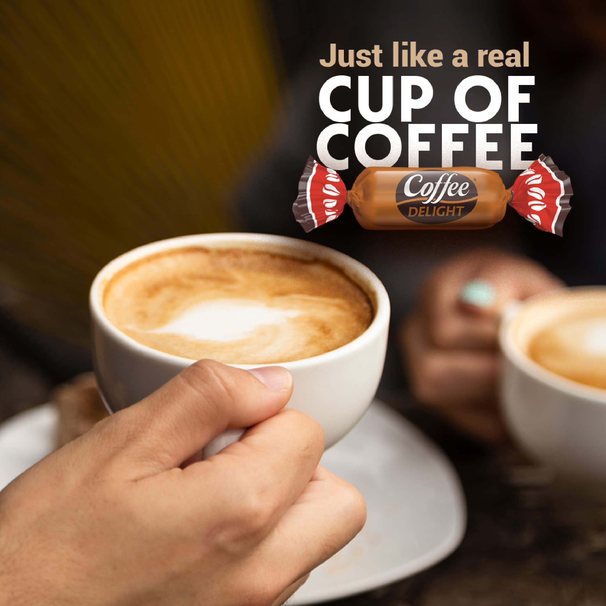 Colombina Coffee Delight cafe-scene image evokes authentic Colombian coffee flavor.