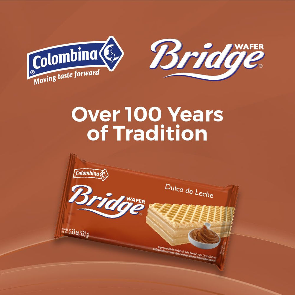 Colombina Dulce de Leche Wafer Bridge gift pack ready for gifting.