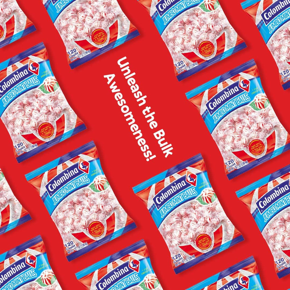 Colombina Peppermint Balls arranged for a crowd-pleasing candy station