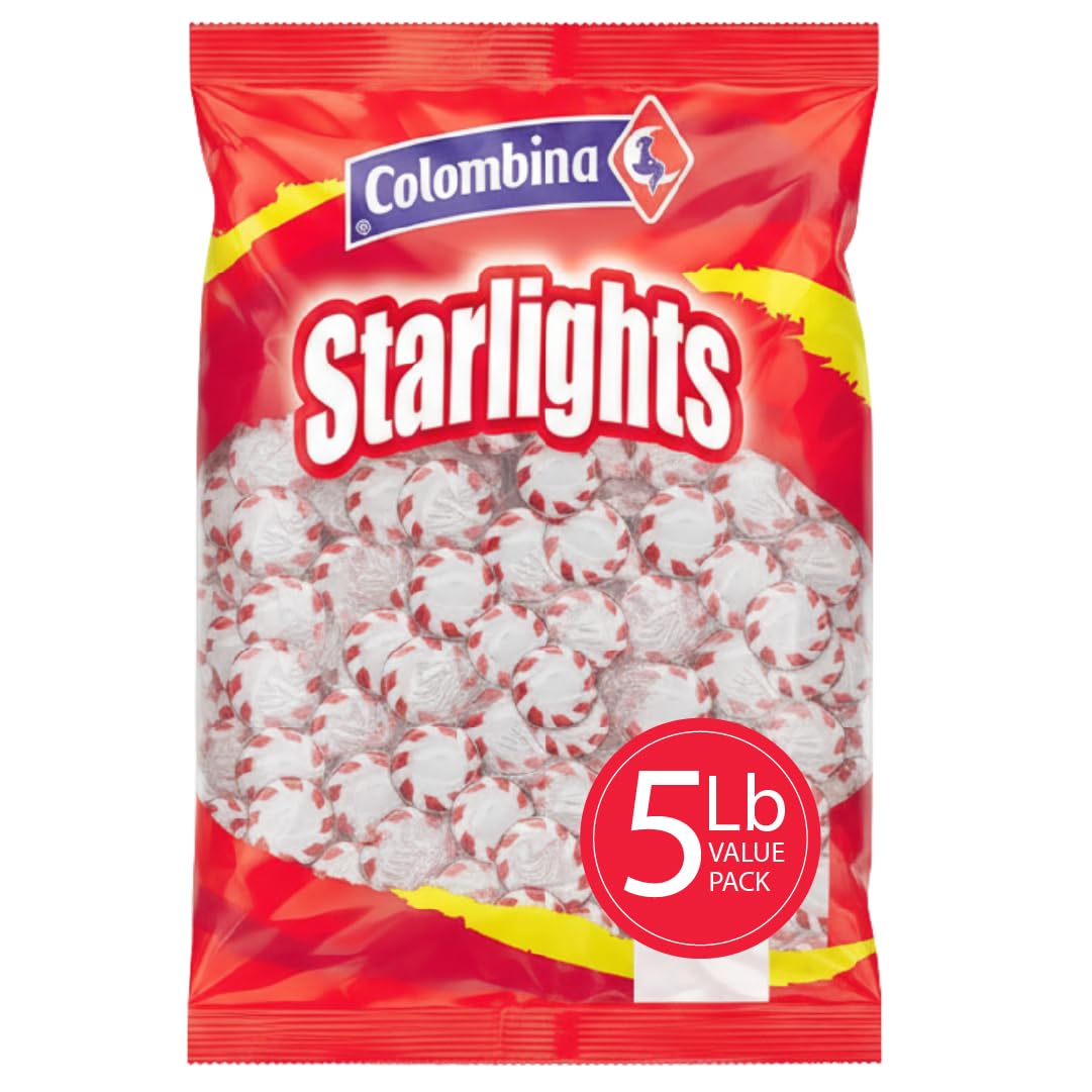 Colombina Starlight Mints packaging highlights convenient freshness for sharing.