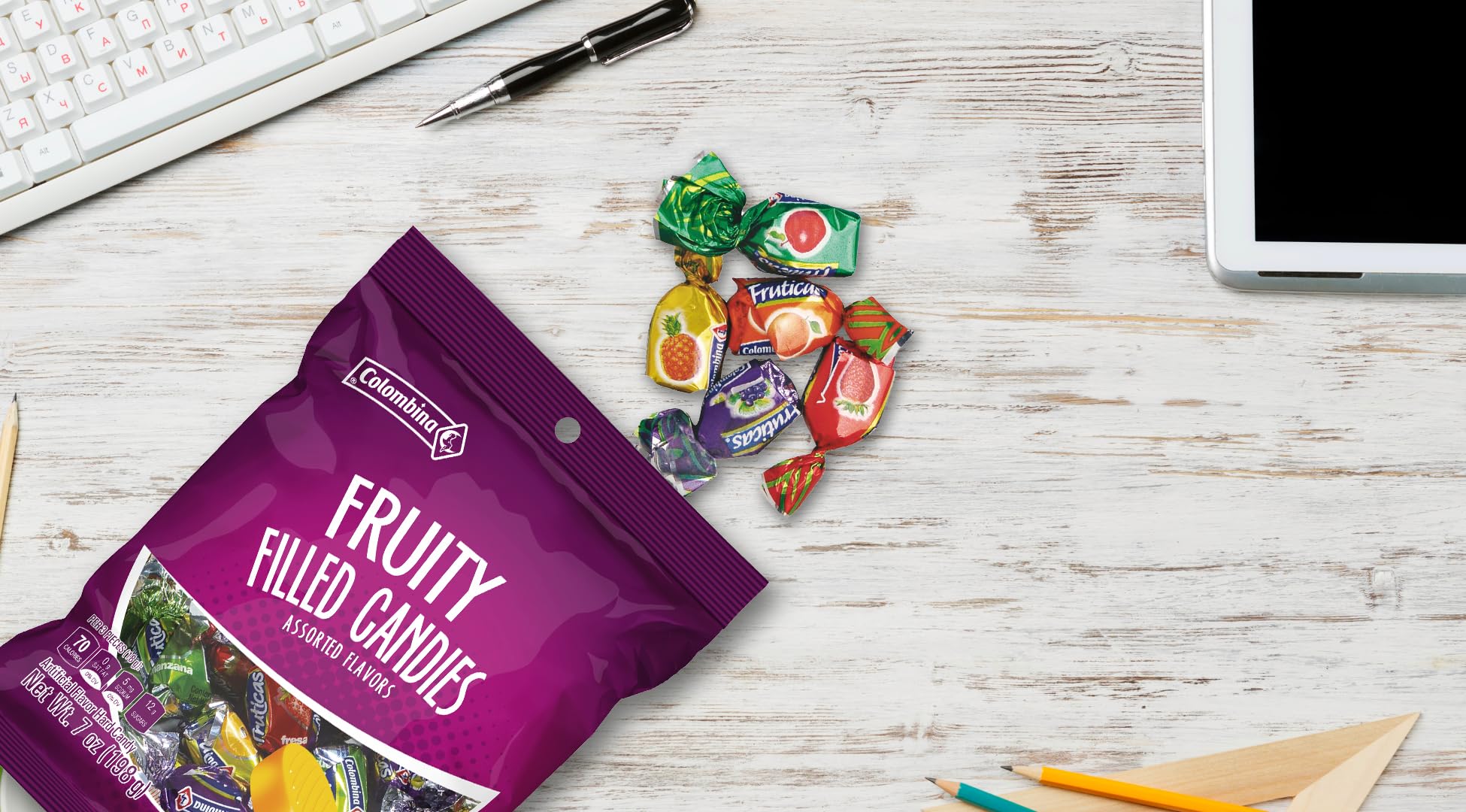 Colombina Sweet Delights on-the-go treat from four fruity flavors