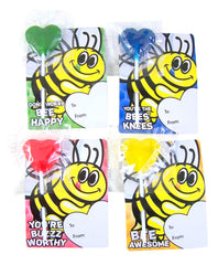 Color Your Mouth Lollipop and Card set lemon-yellow flavor adds brightness to exchanges.
