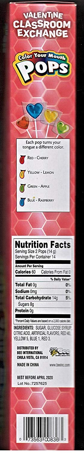 Color Your Mouth Lollipop and Card set raspberry-blue flavor offers a fun, shareable option.