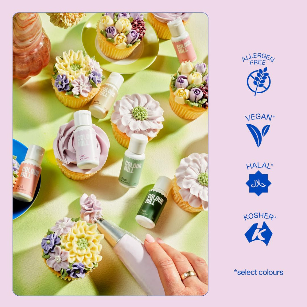 Fondant finished with Colour Mill Botanical 6-Pack for vibrant coverage.