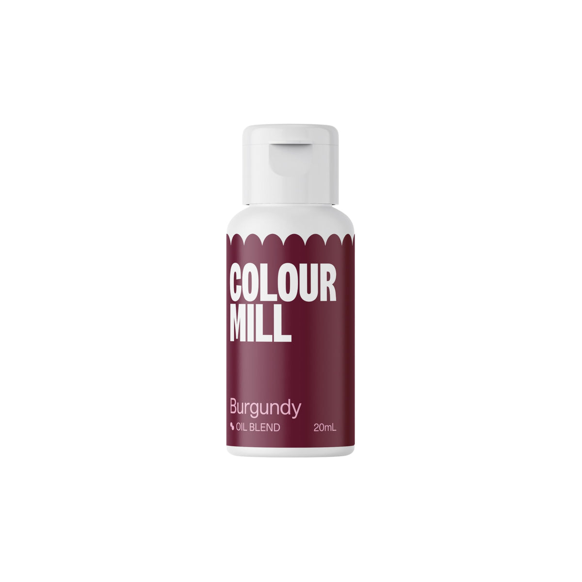 Colour Mill Burgundy bottle pour shows oil-based dispersion for rich, even shading.