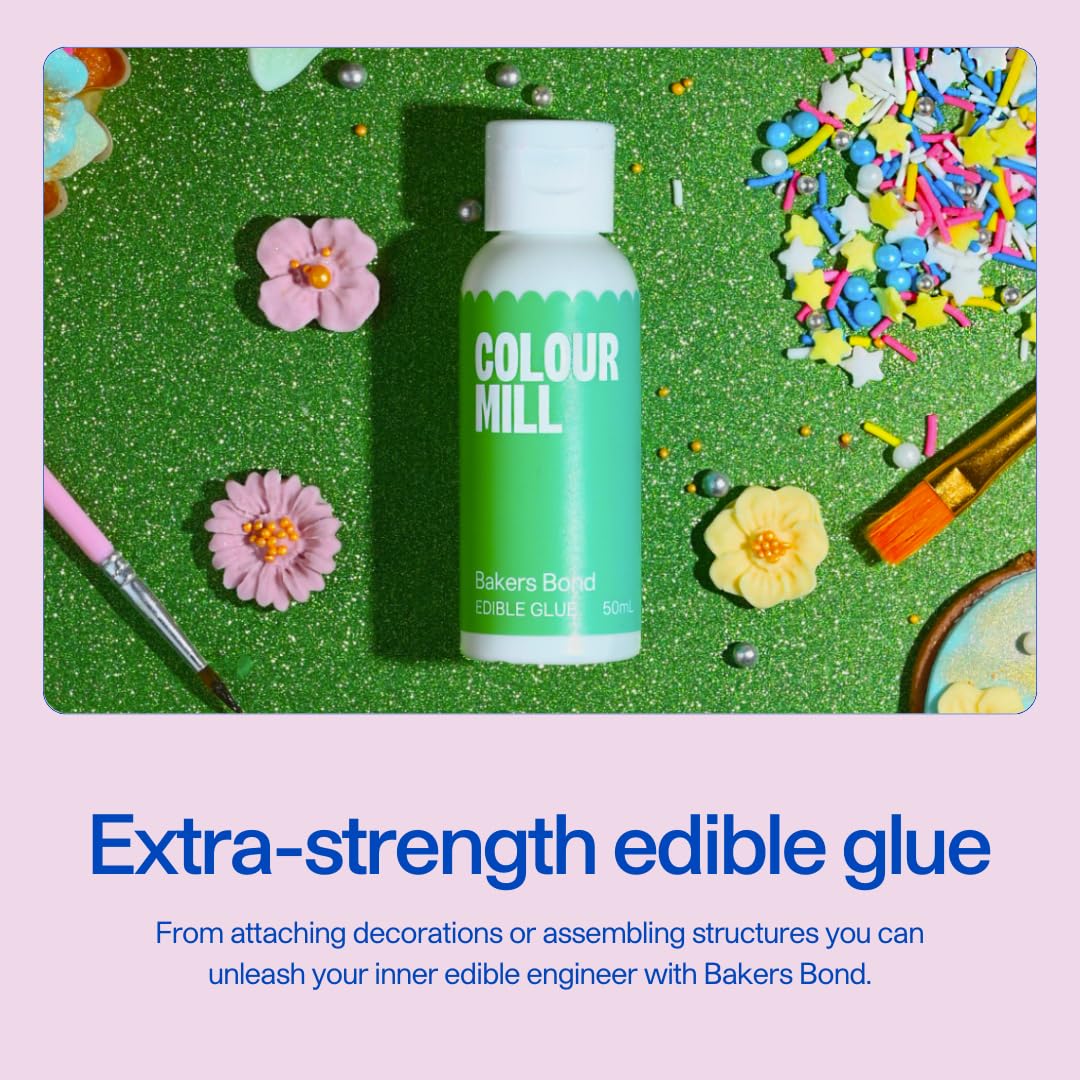 Colour Mill cookies decoration glue enables precise sugar work