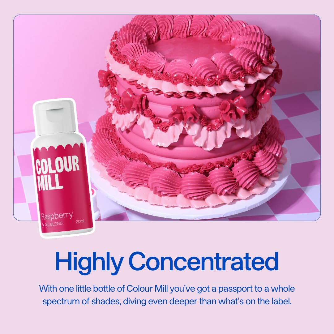 Colour Mill green cake decoration palette uses minimal drops