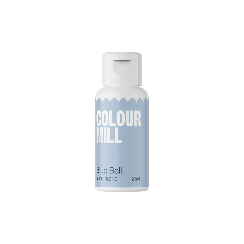 Colour Mill Blue Bell oil-based color in a 20ml bottle for vibrant icing color
