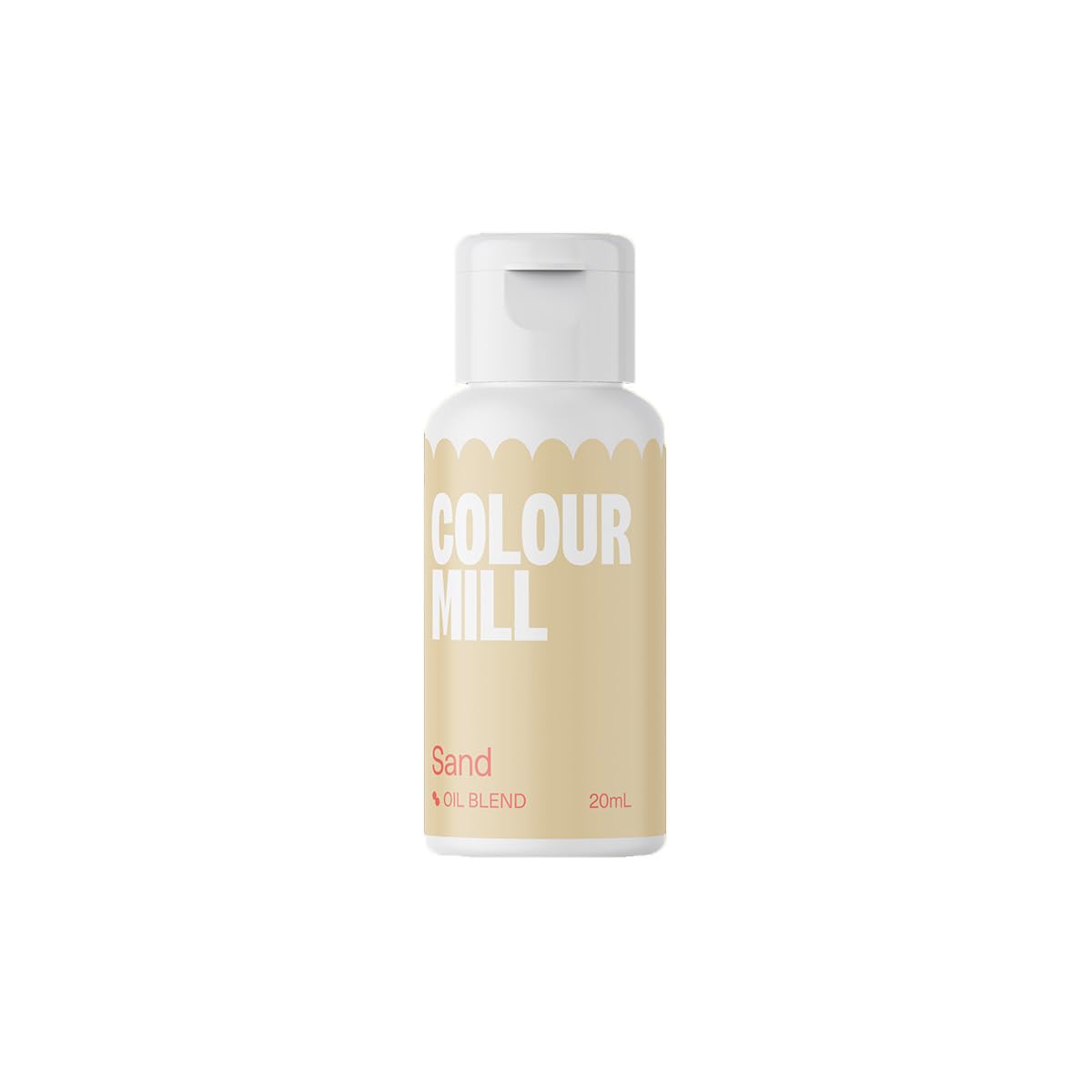 Colour Mill Sand oil-based color bottle for precise chocolate tinting