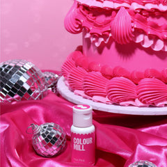 Colour Mill oil-based pigment colors macarons evenly for rich saturation.