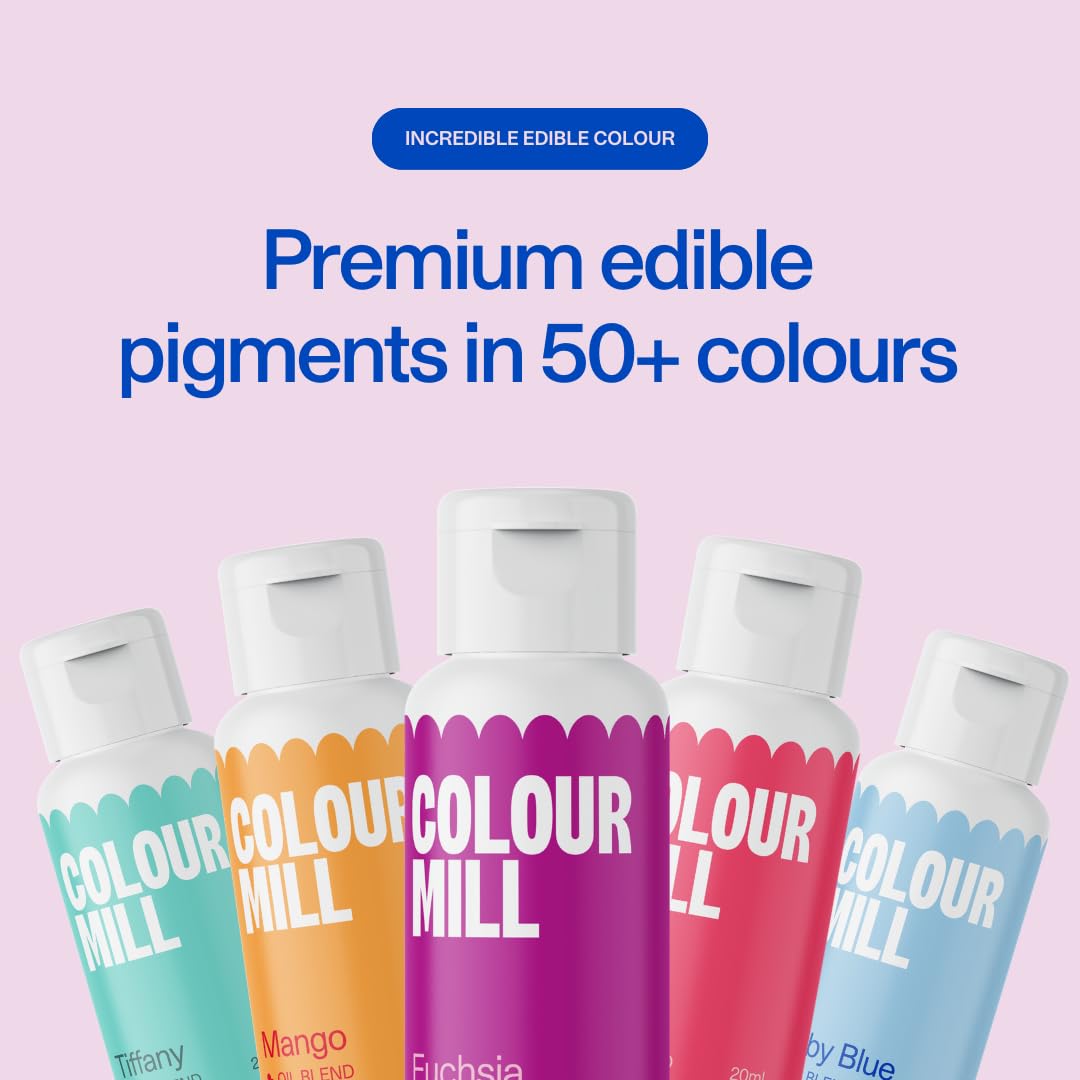 Colour Mill red oil-based coloring works well in Swiss meringue and cake batter.