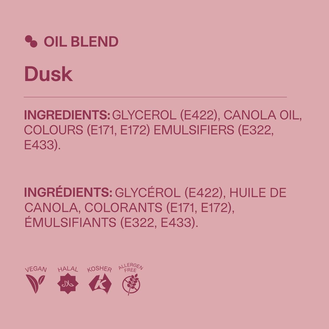 Colour Mill oil-based coloring Dusk bottle closeup highlights even color distribution