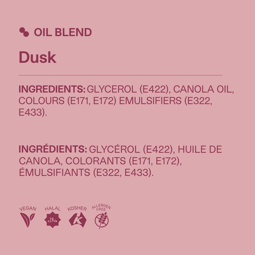 Colour Mill oil-based coloring Dusk bottle closeup highlights even color distribution