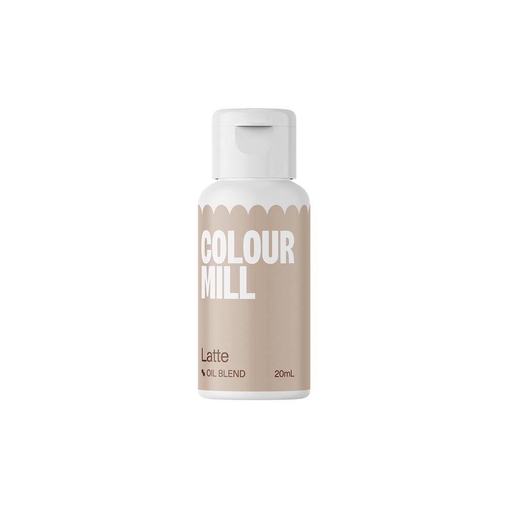 Colour Mill Latte bottle swatch for vibrant buttercream color and even dispersion