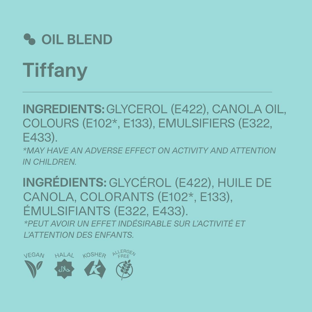 Colour Mill Tiffany bottle side view conveying compact color control for bakers.