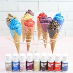 Dropper pours Colour Mill Mustard Gold for precise color control.