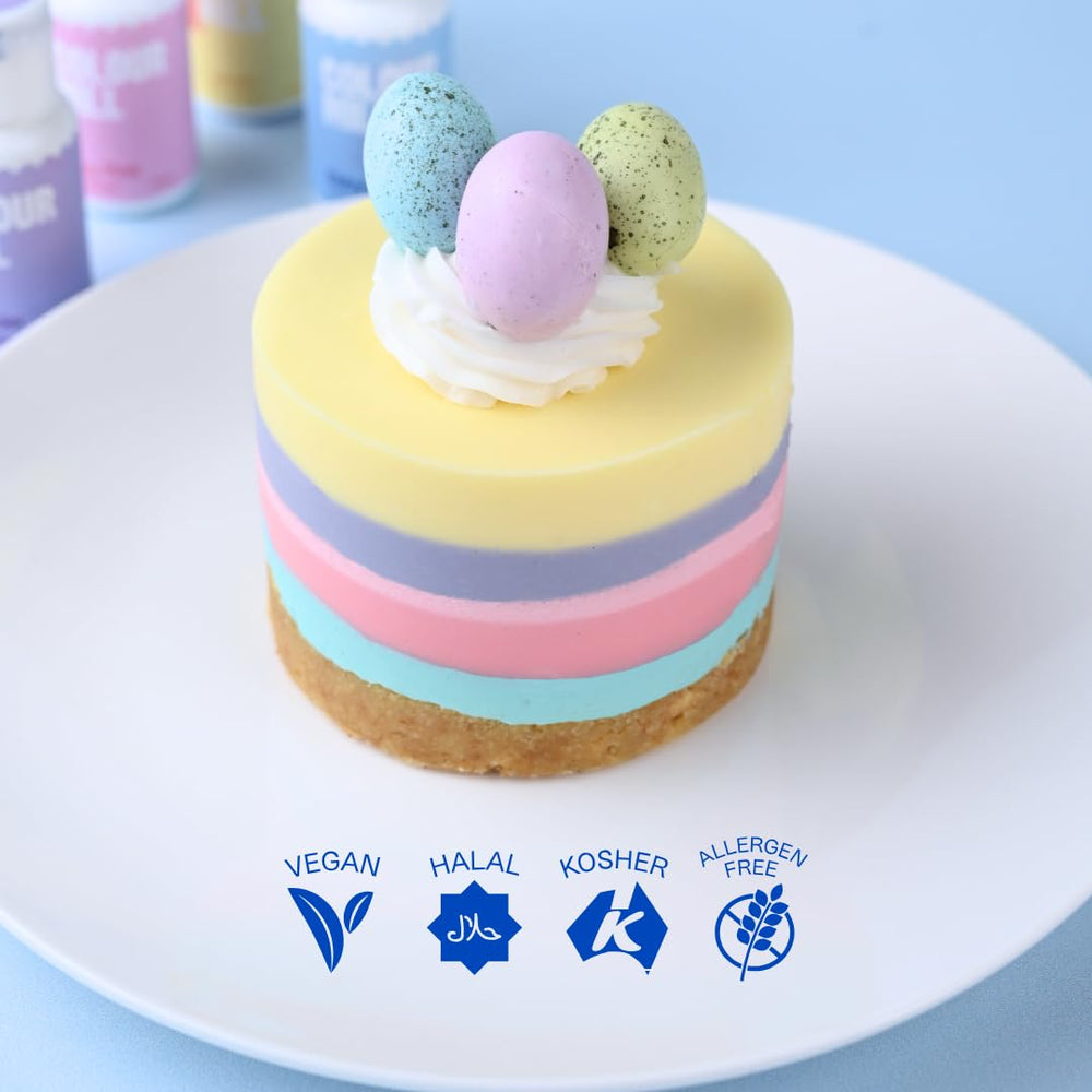 Colour Mill pastel tones ideal for buttercream that stays vibrant yet soft.