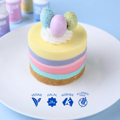 Colour Mill pastel tones ideal for buttercream that stays vibrant yet soft.