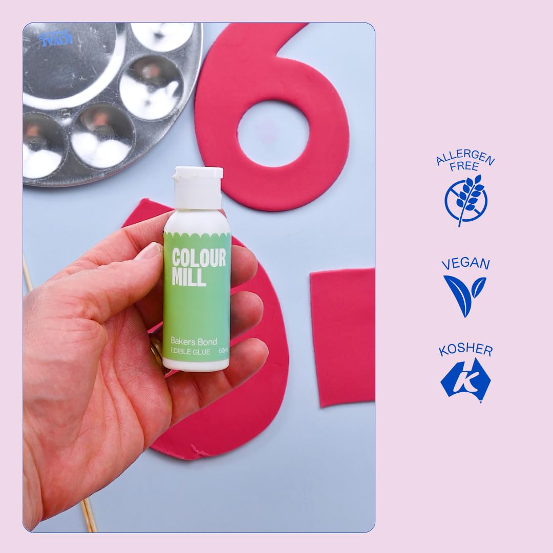 Colour Mill vegan friendly adhesive for professional and hobby bakers