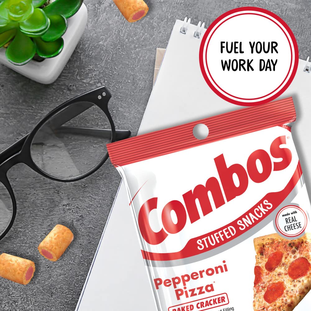 Combos portable packaging ideal for school, work, or travel.