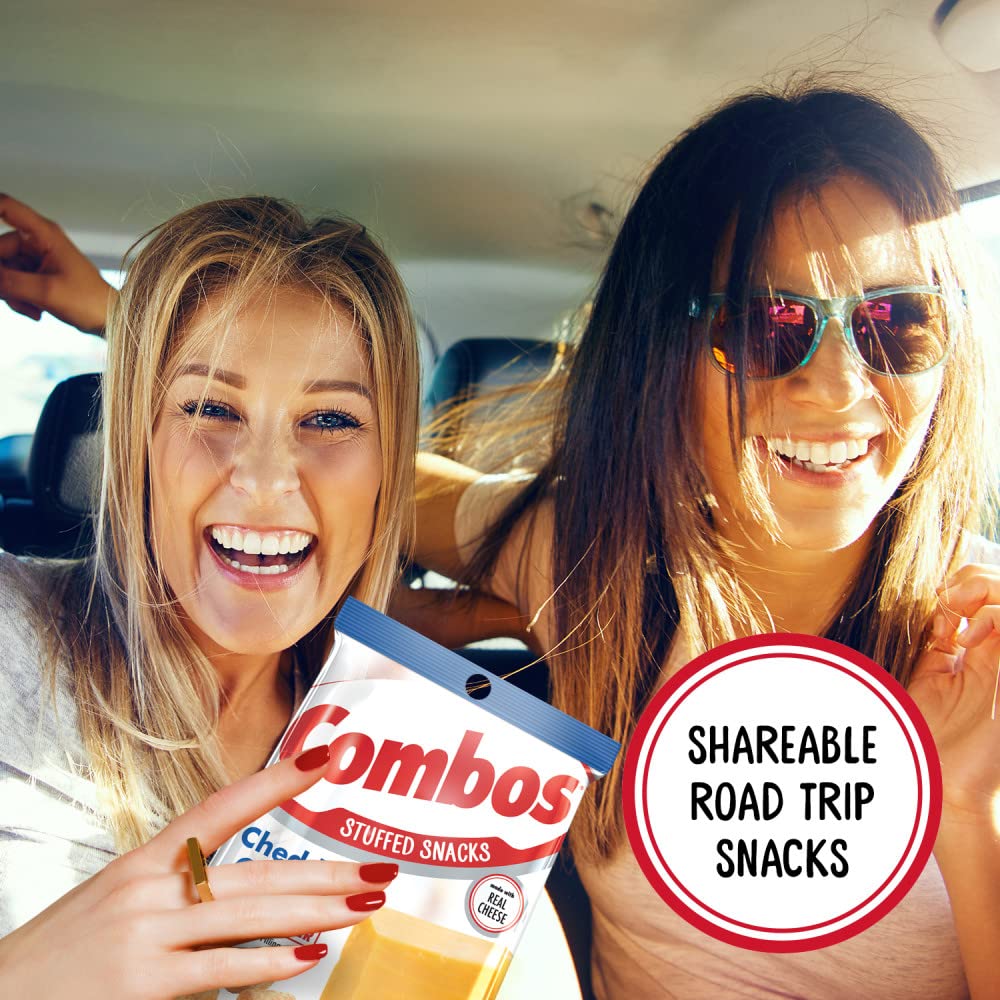 Lunchbox-friendly Combos cheddar crackers deliver satisfying bites.
