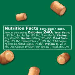 Combos cheddar-filled pretzels close-up showing creamy cheese filling.