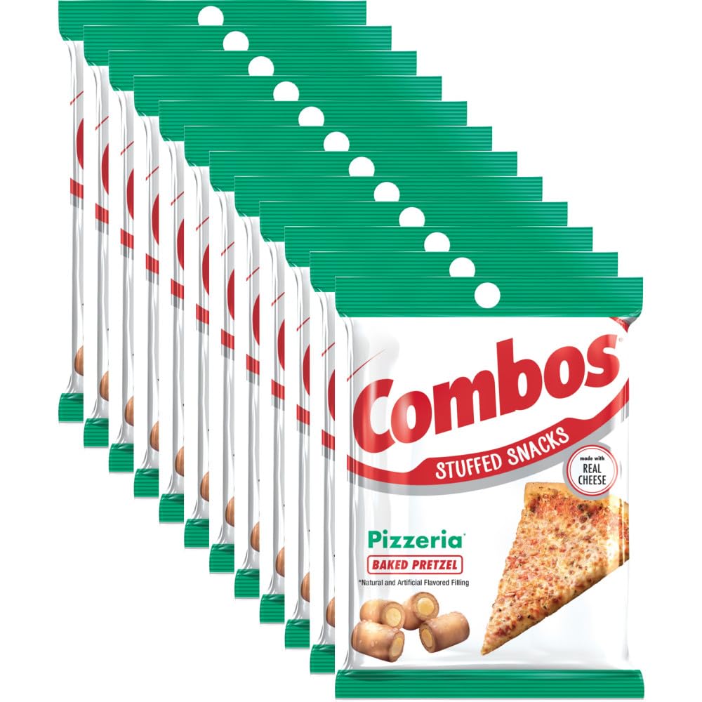 Combos Pizzeria Pretzel Baked Snack Pack 6.3-ounce bag for on-the-go crunch