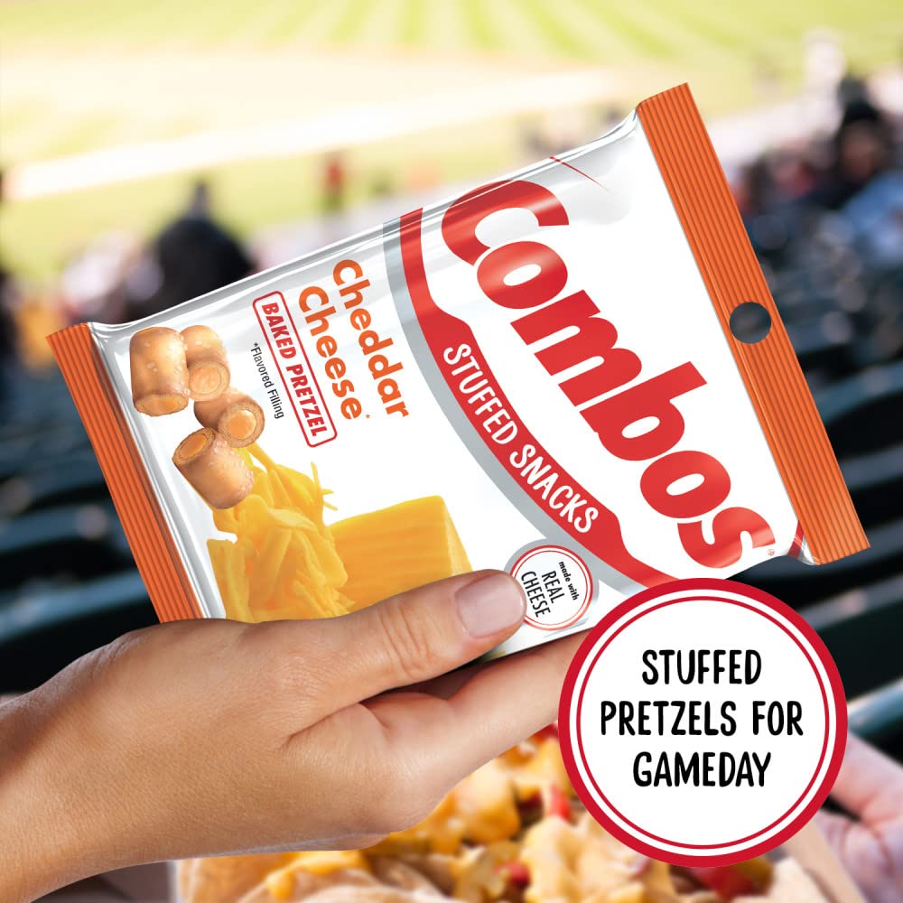 Cheddar cheese pretzel combo appeals to teens and families at parties.