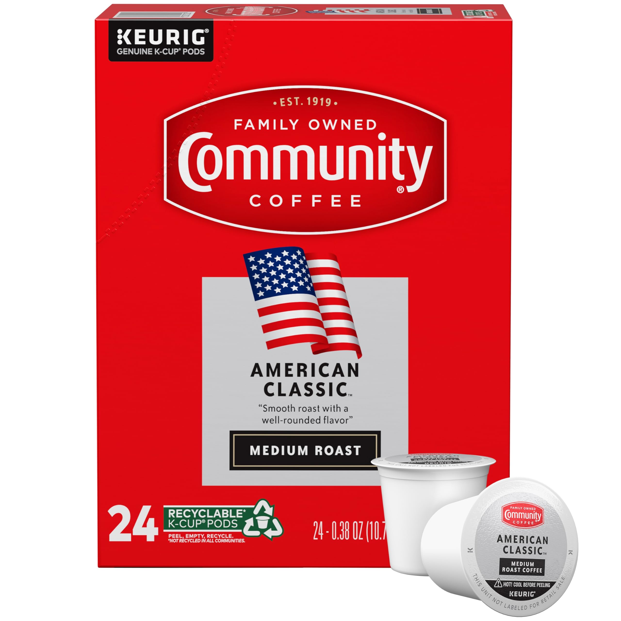 Community Coffee American Classic pods for quick, consistent mornings with rich flavor.