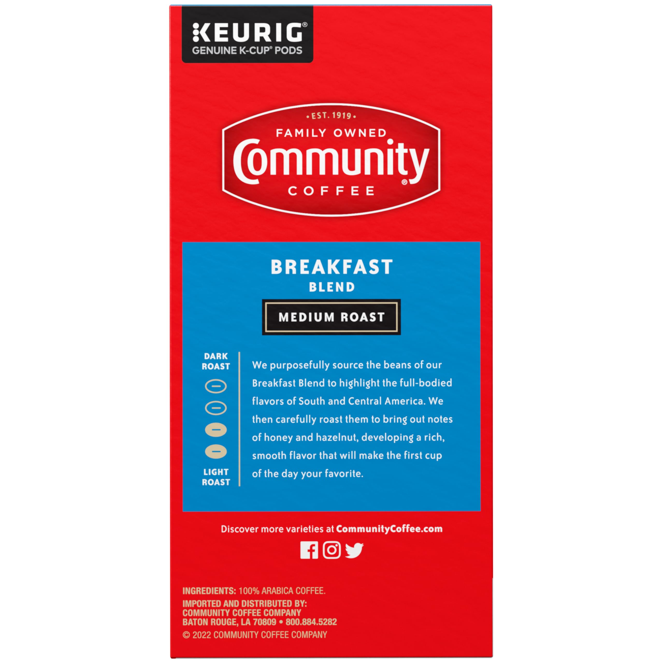 Community Coffee Breakfast Blend brew-ready pods image for quick, simple brews