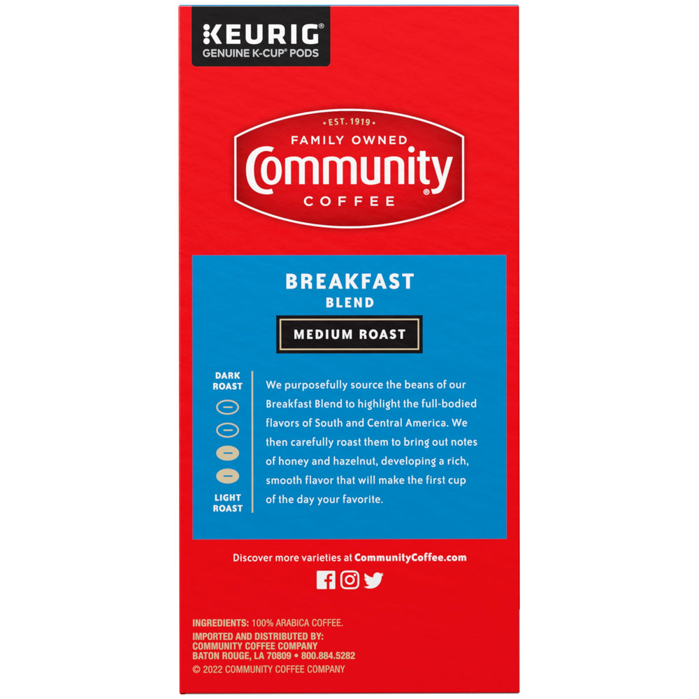 Community Coffee Breakfast Blend brew-ready pods image for quick, simple brews