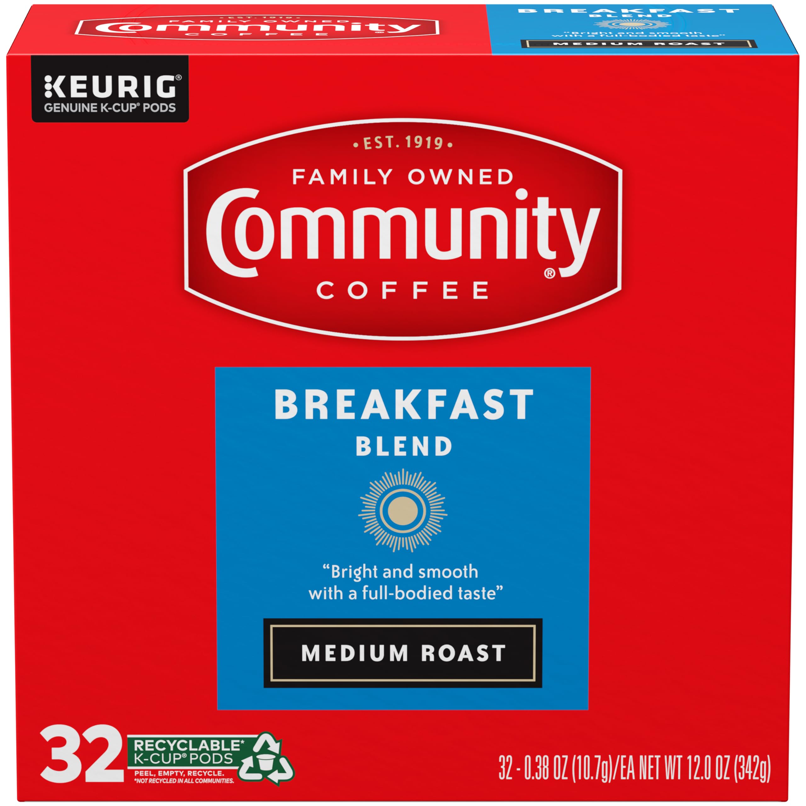 Community Coffee Breakfast Blend honey hazelnut notes image hinting at rich flavor