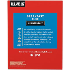 Packaging close-up highlighting 100% Arabica quality of Breakfast Blend.