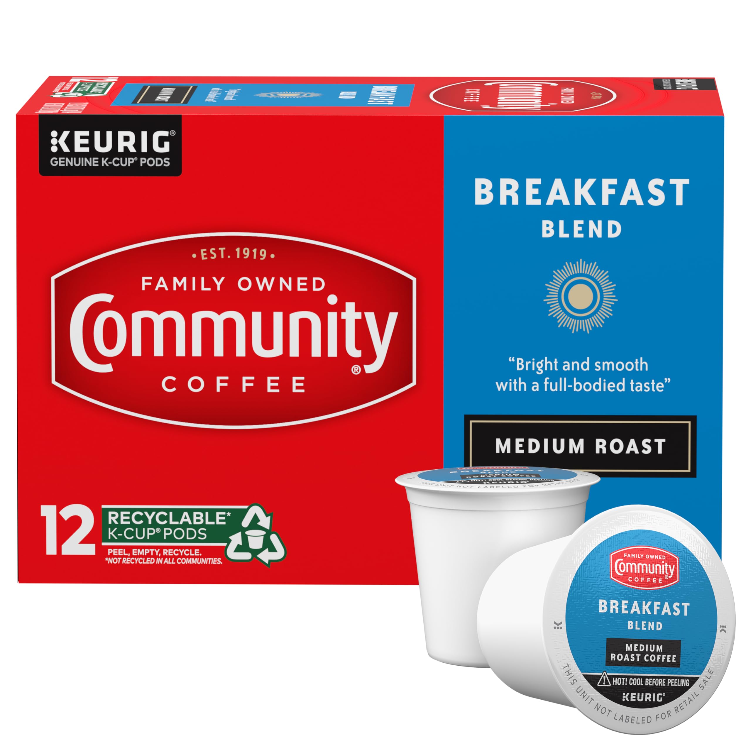 Community Coffee Breakfast Blend pod pack ready for quick, easy morning brew