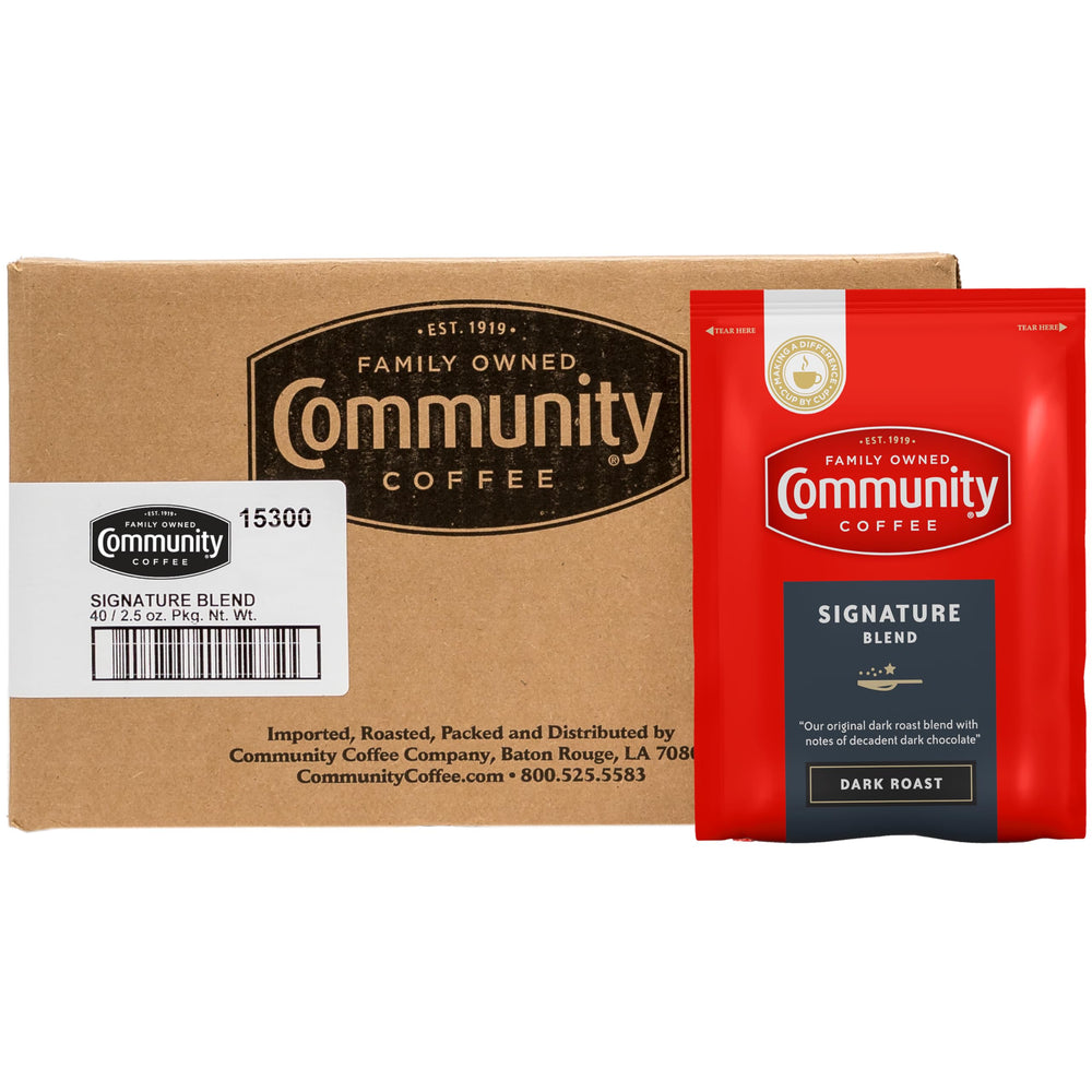 Community Coffee bulk packaging suits office and commercial coffee stations