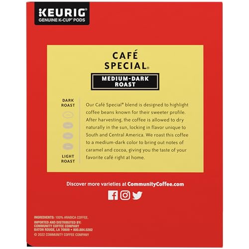 Community Coffee Café Special brew aroma fills your kitchen with a balanced, full-bodied cup.