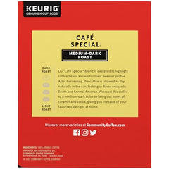 Community Coffee Café Special brew aroma fills your kitchen with a balanced, full-bodied cup.